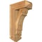 Ekena Millwork Olympic Arts and Crafts Rough Sawn Bracket w/ Offset Brace, Western Red Cedar, 6"W x 14"D x 22"H BKT0604X14X22OLY03RWR - alternate 1